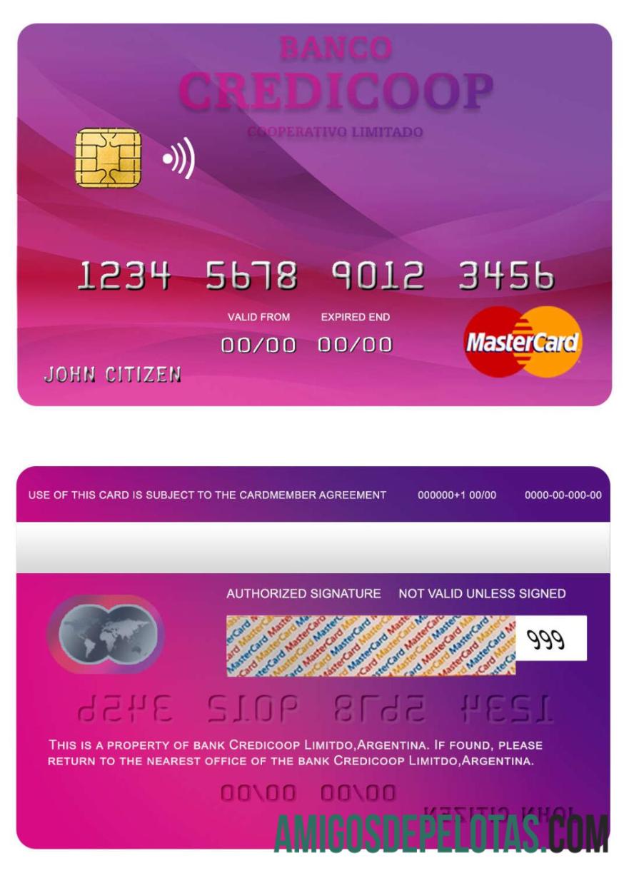 Argentina Bank Credicoop Mastercard baixar para verificação